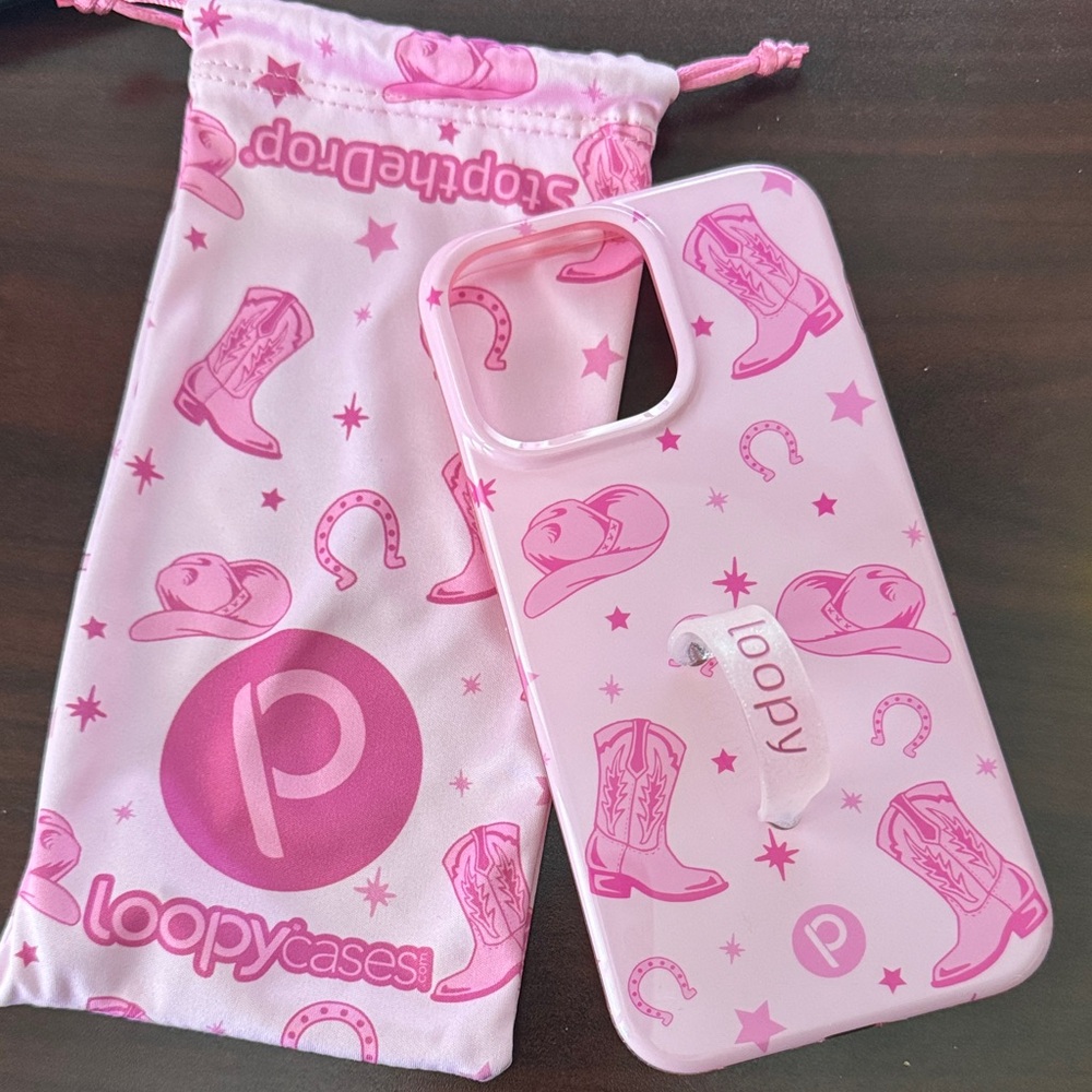 Loopy case - Pink Boots 15 Pro Max